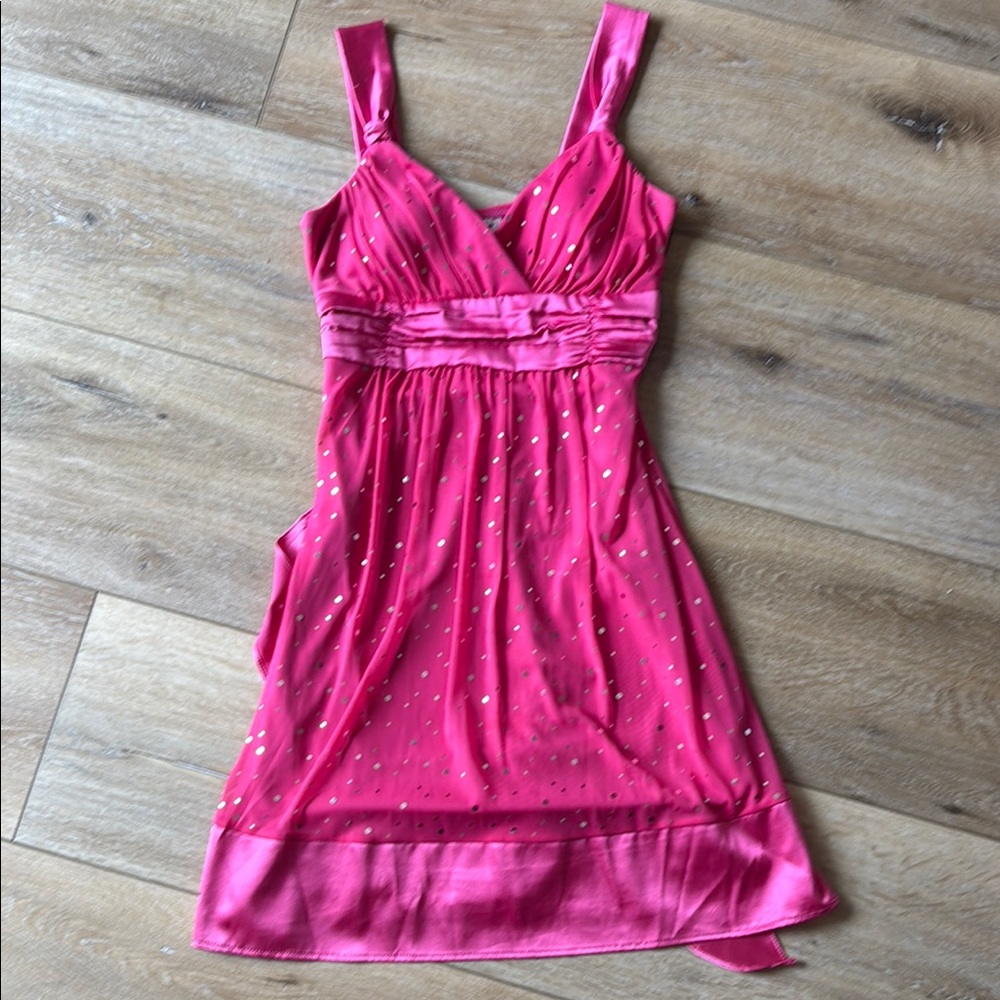Elegant Pink Sleeveless Dress